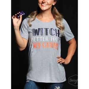 Daisy Rae Halloween grey tee